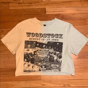 Lucky Brand Woodstock cropped tee final price